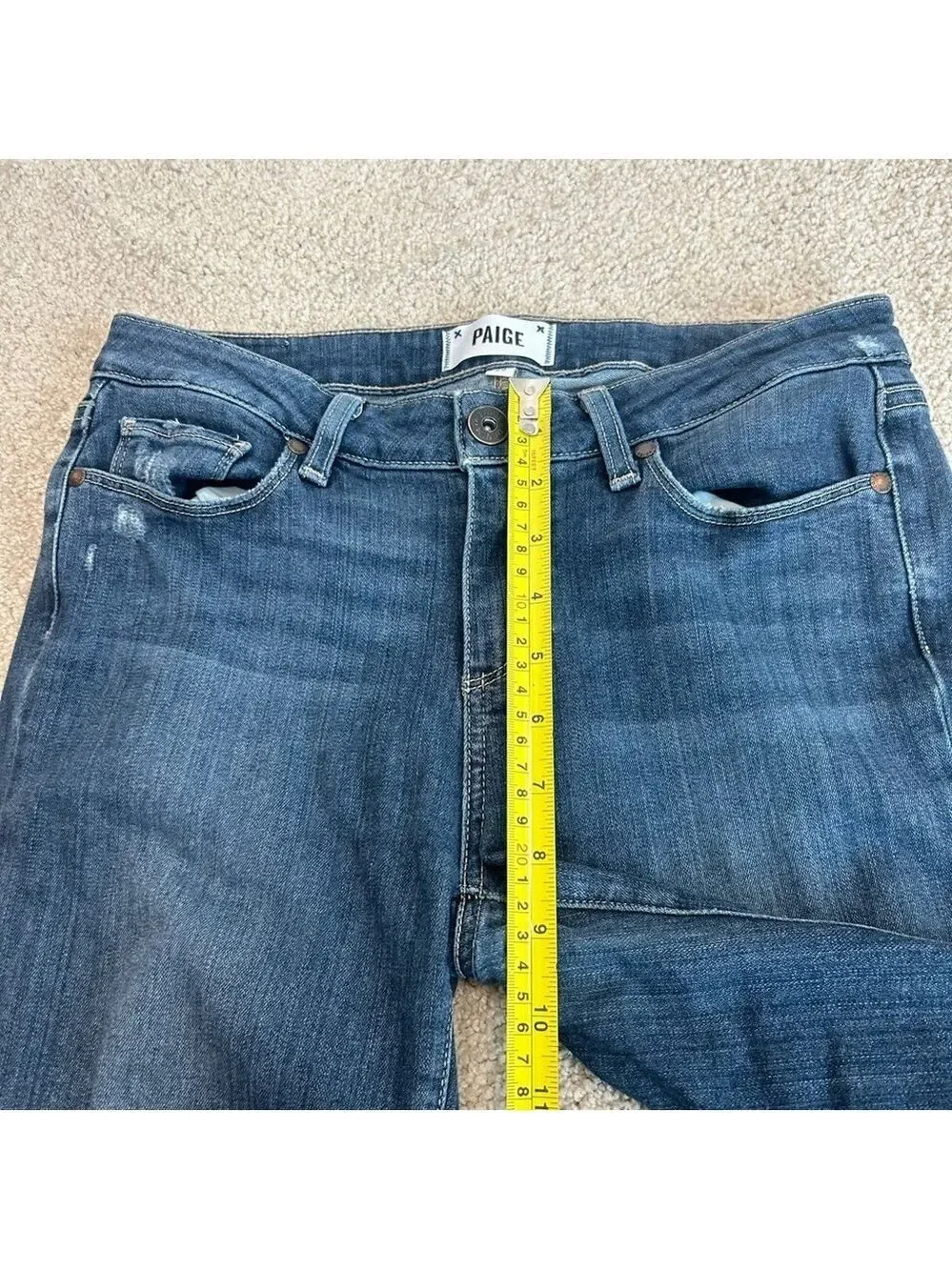 Paige distressed Verdugo Ultra Skinny Jeans Sz 29
